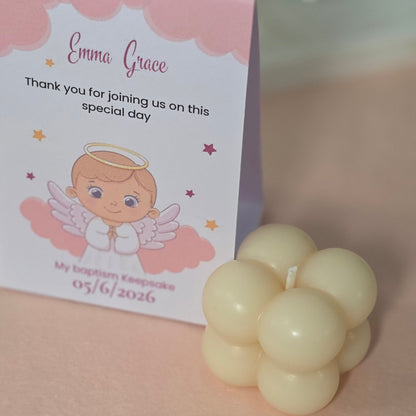 Baptism Bubble Candle