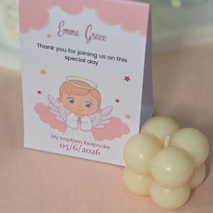 Baptism Bubble Candle